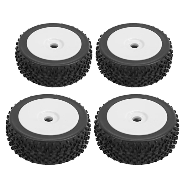 4 stk. RC Bil Dæk Hjul RC Tilbehørsdele Passer til 1/8 Traxxas HSP Tamiya (A8012)