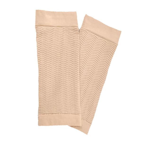 1 par slankeærmer, bløde, komfortable, åndbare, elastiske nylon, stor størrelse, kompressionsarmformere, hudfarve, fri størrelse