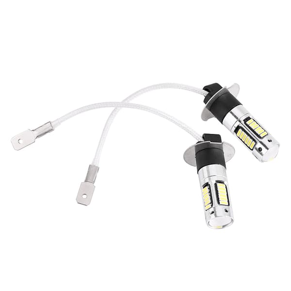 Par H3 4014 Vit LED Bil Strålkastare Dim DRL Lampa DC 12V