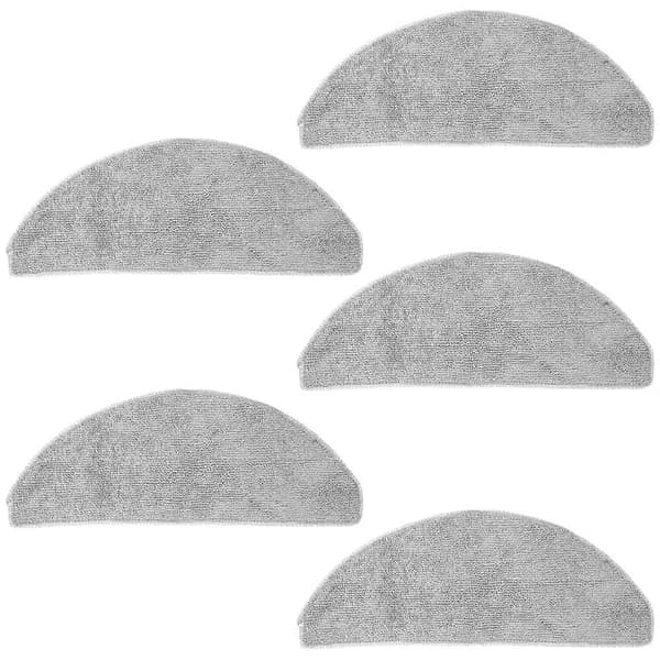 Erstatningsdele Moppepuder til Narwal Freo S Robotstøvsuger Dele Vaskbar Mikrofiber Moppeklud 5 STK Gray 5 Pieces