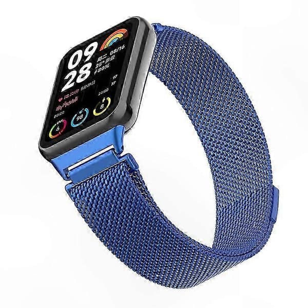 Magnetisk Milanese Loop-rem i rustfrit stål med stik til smart aktivitetsmåler Multicolor Style F