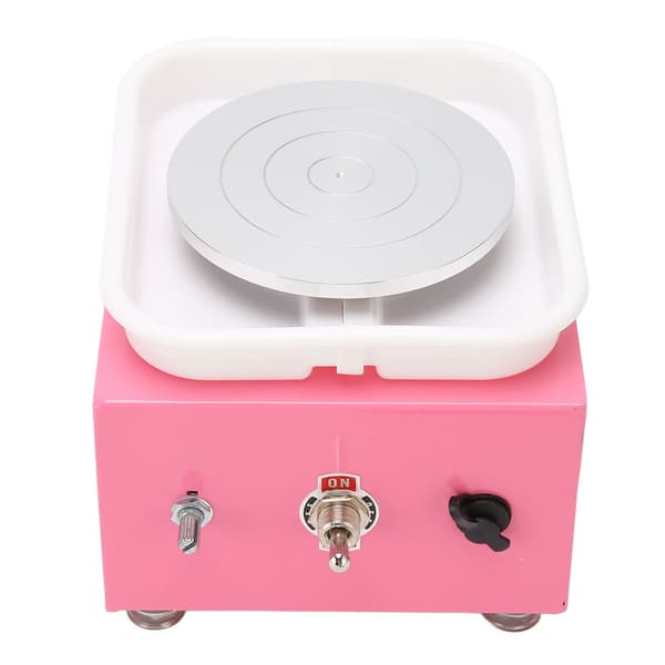 【03】Mini Pottery Wheel Ceramic Wheel Adjustable Speed Mini Electric Pottery Wheel Machine for DIY Clay Art Crafts 100‑240V EU Plug 0.2