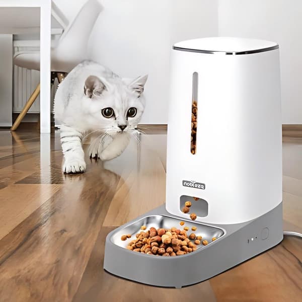 Smart WiFi Automatisk Kæledyrsfoderautomat, 4L, Programmerbar, til Hunde og Katte