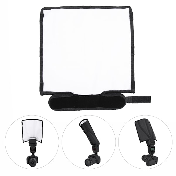 Universal Foldbar Flash Softbox Diffuser Speedlite Fotograferingsreflektor