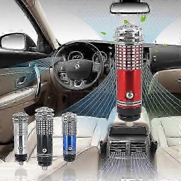 12V Mini-autonilmanpuhdistin ionisaattorilla ja happitoiminnolla, musta red