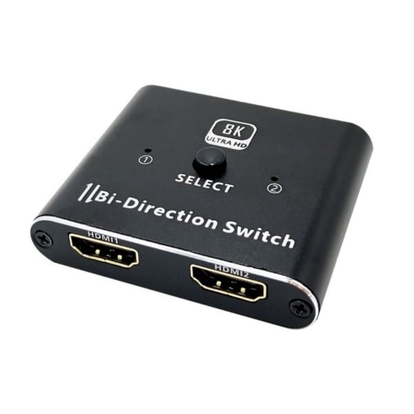 8K60Hz HDMI-switch 2 till 1 och splitter 1 till 2 4K120Hz 48Gbps