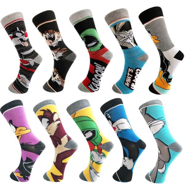【03】Men's Socks Funny Colorful, Men's Socks Funny 10 Pairs