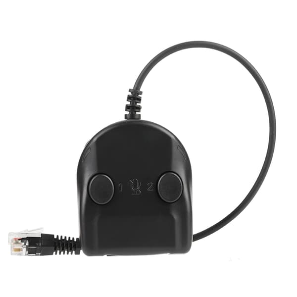Crystal Headset Telefon Træningsboks Splitter Adapter Lydstyrkekontrol Intelligent Lyd Lukket