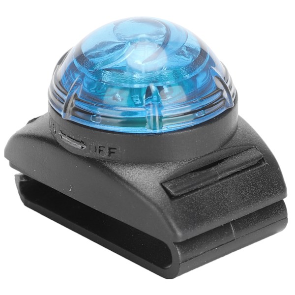 LED-vedhængslys til kæledyr, vandtæt, lysende, klar, sikkerhedsadvarselslampe, clips til halsbånd, hundetilbehør (blåt lys)
