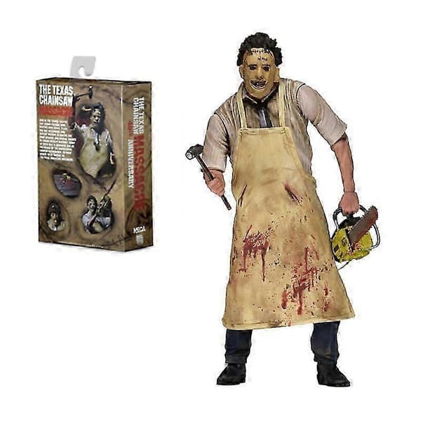 NECA Texas Chainsaw Massacre Leatherface 40-års jubilæumsudgave dukke model