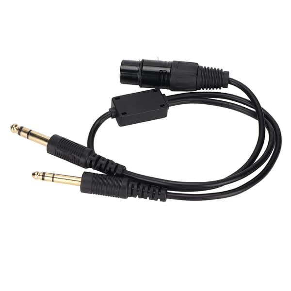XLR til GA dobbeltstik kabeladapter til Airbus hovedtelefonadapter til luftfartshovedtelefoner med 5 ben