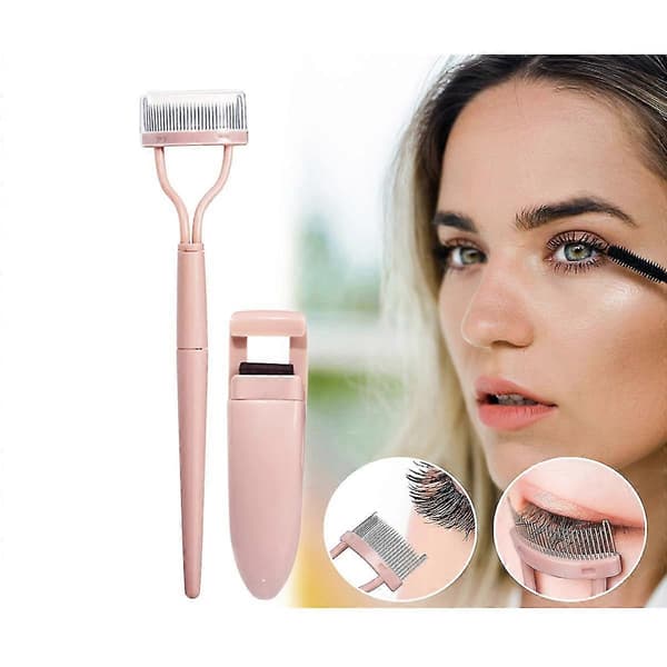 2 stk/sæt øjenvippemakeupværktøjer, øjenvippebukker og foldbar øjenvippekam, øjenvippeseparator, mascaraapplikator til kvinder