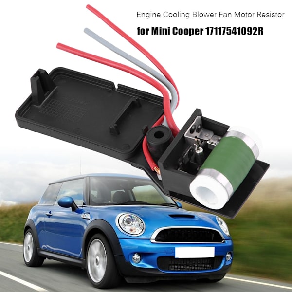 Motorblæser-modstand til motorkøling til Mini Cooper 17117541092R