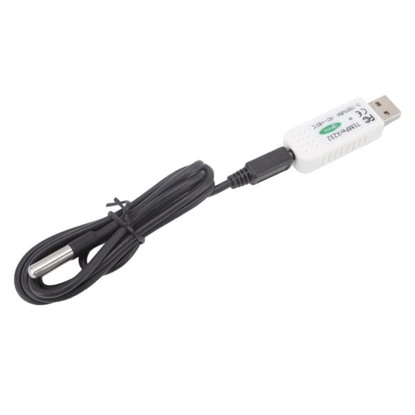 USB Dator Temperatur Hygrometer Datalogger PC Temperatur Luftfuktighet Alarm för Miljöövervakning