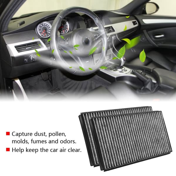 2 stk. Kabine Luftfilter Sæt Til BMW E60 528i 535i 535xi 545i 550i 650i M5 M6