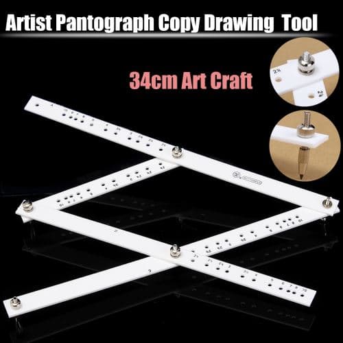 【03】34cm Kunstnerpantograf Designlineal Kopieringsreducerer