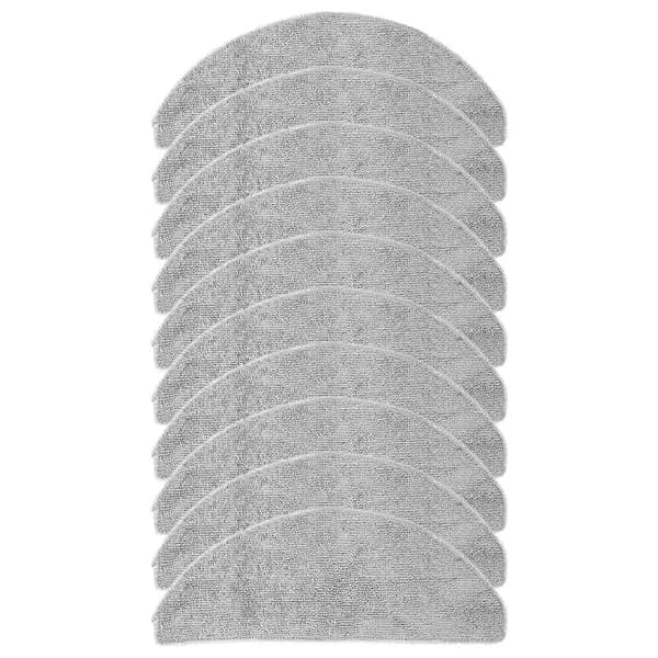 Udskiftningsdele Moppepuder til Narwal Freo S Robotstøvsuger Dele Vaskbar Mikrofiber Moppeklud 10 STK Gray 10 Pieces