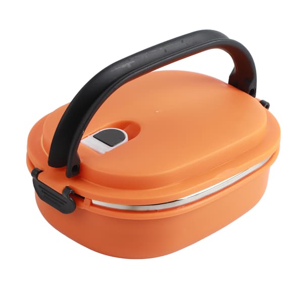 Rostfritt stål Isolerad Matförvaring Kvällsmat Middag Lunchlåda 1 Lager Orange