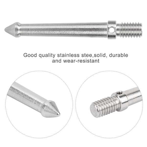 Metallspikfäste för stativ monopod med 3/8 tums skruvgänga kameratillbehör (8cm)