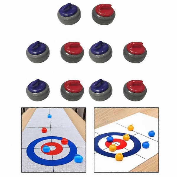 Shuffleboard-pucks til bordspil, curlingtilbehør 10Pcs 2.5x1.56cm
