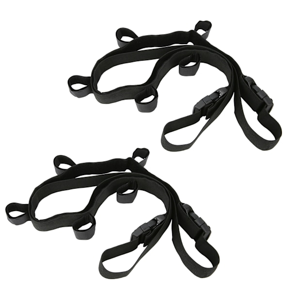 2 stk. køretøj fiskestang holder bælte justerbar fiskestang rem bærbar stang organizer