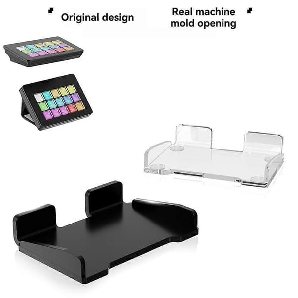 Skrivbordsställ för StreamDeck MK.2-kontroll, skrivbordsfäste Halkfri bas för Stream Deck MK.2 Svart Black