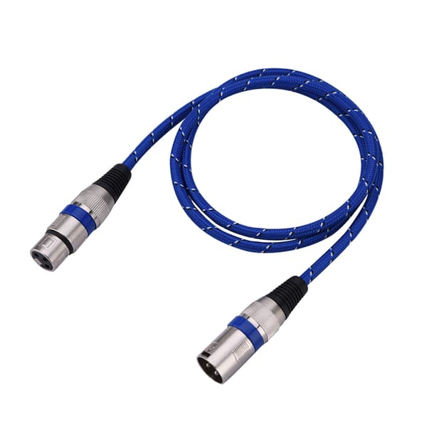XLR Han til Hun Stik Balance 3-benet Mikrofon MIC Lydkabel 1 meter