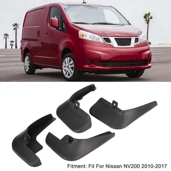 4 st Biltillbehör Stänkskydd Ersättning Passar för Nissan NV200 2010-2017