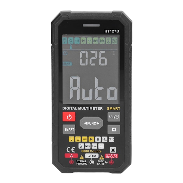 Multimeter Digital Display Automatisk DC AC Spænding Volt Meter Ohmmeter Amperemeter Tester