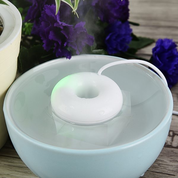 Bärbar Mini Munkformad USB Atomiserande Sprayluftfuktare för Hemmakontor Bil Vit