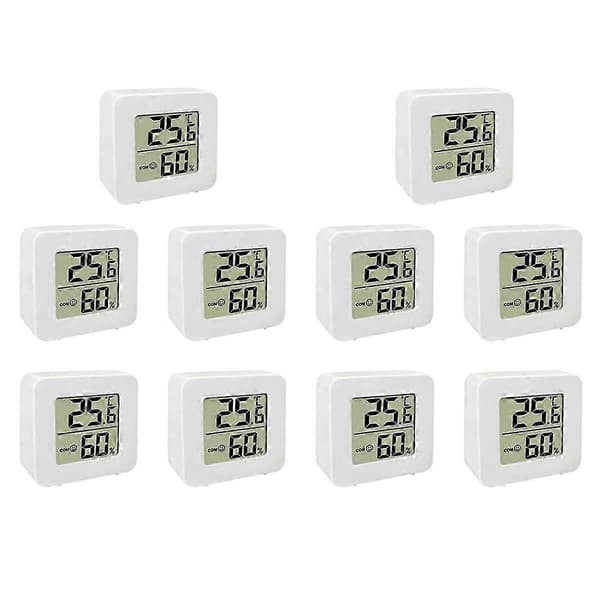 【03】10X Mini Indendørs Termometer LCD Digital Temperatur Rum Hygrometer Måler Sensor Fugtighedsmåler Hjem_Kvalitetsgaver