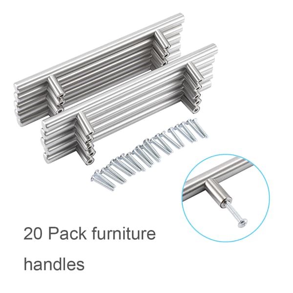 20 st/förpackning 200 mm Möbel T Bar Handtag Dragknopp Köksskåpsknoppar