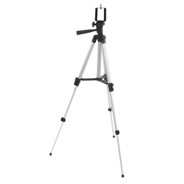 Kamerastativ Tripod 4 Sessioner Strækbart Telefon Tripod Stativ 2,5 kg Maksimal Belastning Selfie Stick med Telefon Clip Tripod