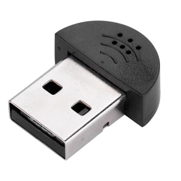 Bärbar USB Mini Studio Talmikrofon Inspelningsljud MIC-adapter för dator PC