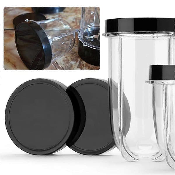 【03】Magic Bullet Blender 12oz Kop & Låg Sæt, Reservedele til MB1001 250W Blender Kopper
