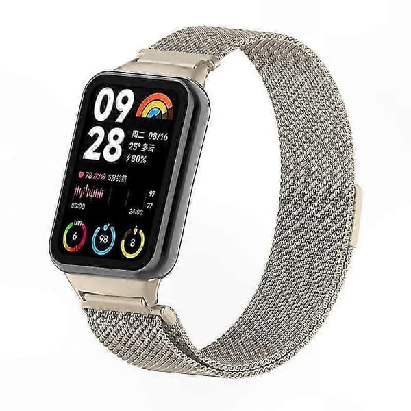 Magnetisk Milanese Loop-rem i rustfrit stål med stik til smart aktivitetsmåler Multicolor Style I