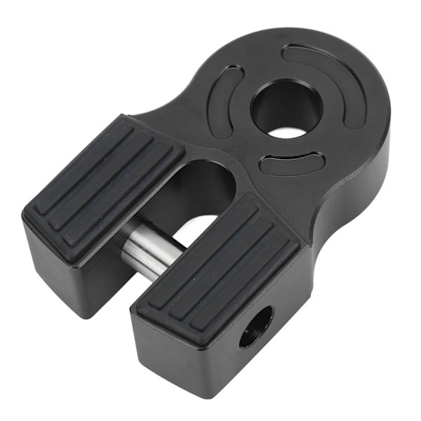 Winch Shacklefæste 30000Lbs Lastejernstift Gummibeskyttelse Universal til ATV Pickup Soft Shackel D Ring Sort
