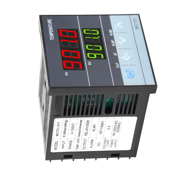 Digital Temperaturkontroller MC701 - K Typ PT100 Sensor, Relä SSR Utgång (1 Styck)