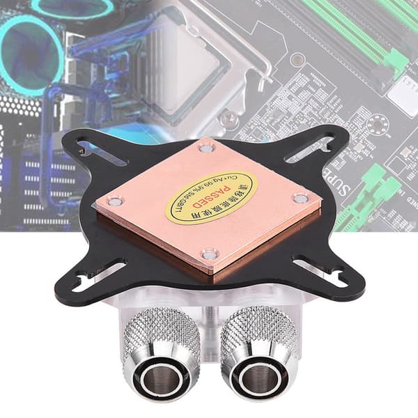 Computer GPU Kølevandsblok Køler Kit Rød Kobber Base til Grafisk Processor