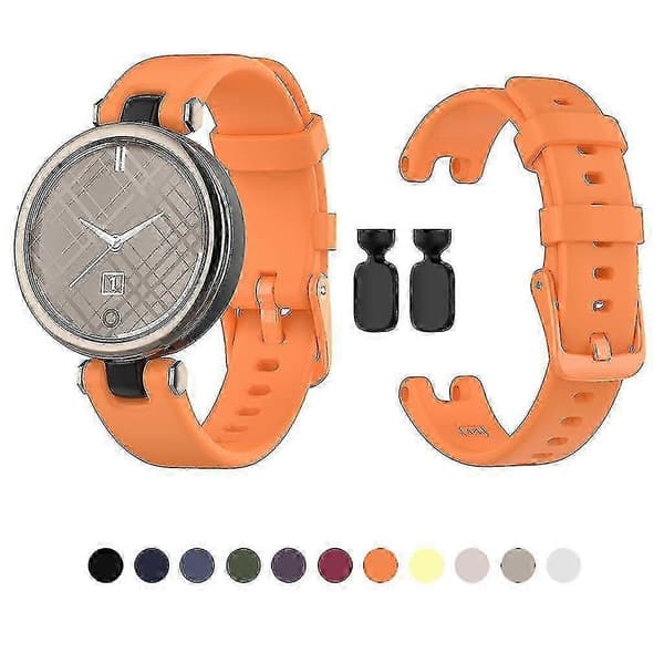 Håndledsrem til -Garmin Lily smarturrem 14mm silikonerem Wine red