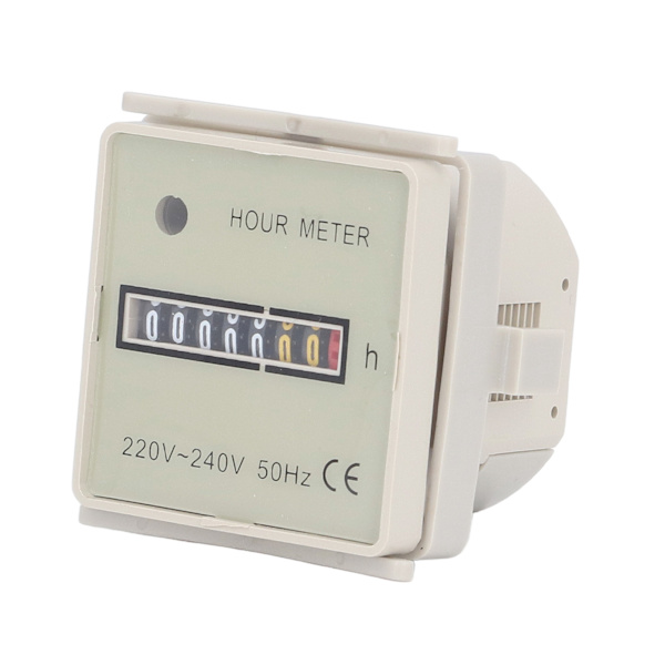 BERM Timetæller Industriel Timer Høj Nøjagtighed Elektrisk Tidtager 0‑99999H59M AC 220‑240V
