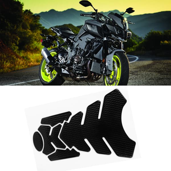 3D Moottoripyörän polttoainesäiliön suojatarra YamahaBlackille