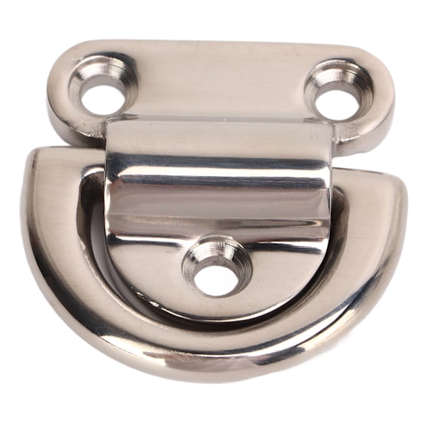 4 Sæt Rustfrit Stål Foldbare Pad Eye Polering Rustfri D Ringe Dæk Foldbare Pad Eye til Marine Yacht