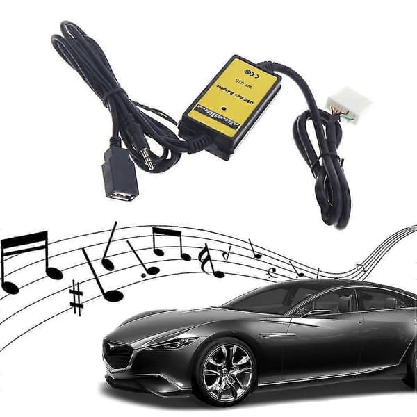 bil usb mp3-afspiller interface aux-in adapter til mazda 3/cx7/323/mx5 cx-7