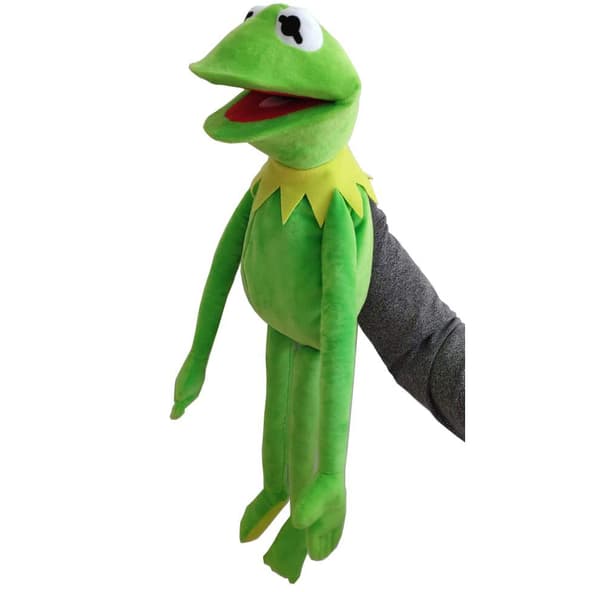 【03】Kermit the Frog hånddukke, Kermit the Frog tøjdyr plyslegetøj til