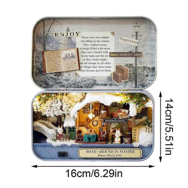 2026 Box Theatre Dukkehus Møbler Miniatyr Modelhus DIY Sæt Gave