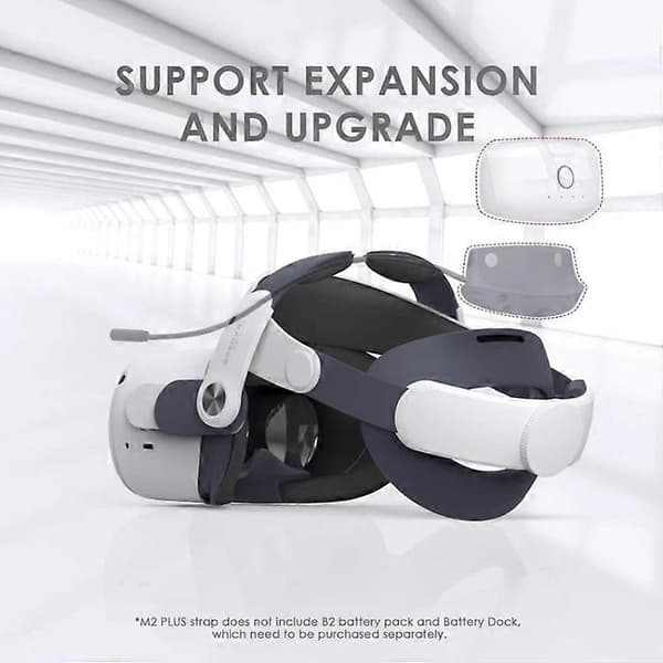 【03】BOBOVR M2 Plus -pääpanta, Elite-pannan korvike Oculus Quest 2:lle