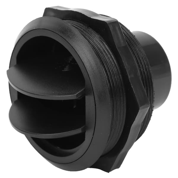 82/75/46mm Ilmastointilaitteen ulostulo, pitkä malli, musta, pyöreä, bussiin, työkoneeseen