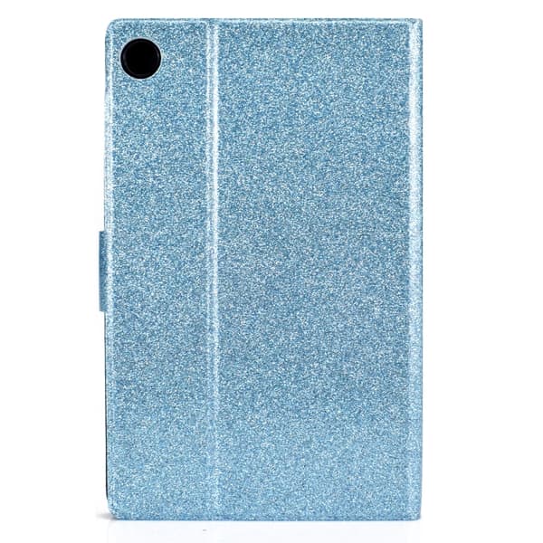 【03】Samsung Galaxy Tab A9 Glitter Läderfodral Blå