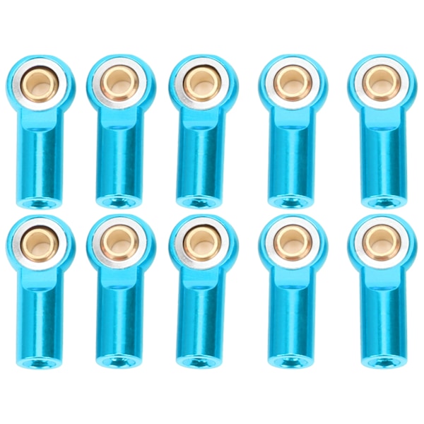 10 stk. RC Bil Trækforbindelsesstang Metal Kugleled Tilbehør til AXIAL SCX10 1/10 blå